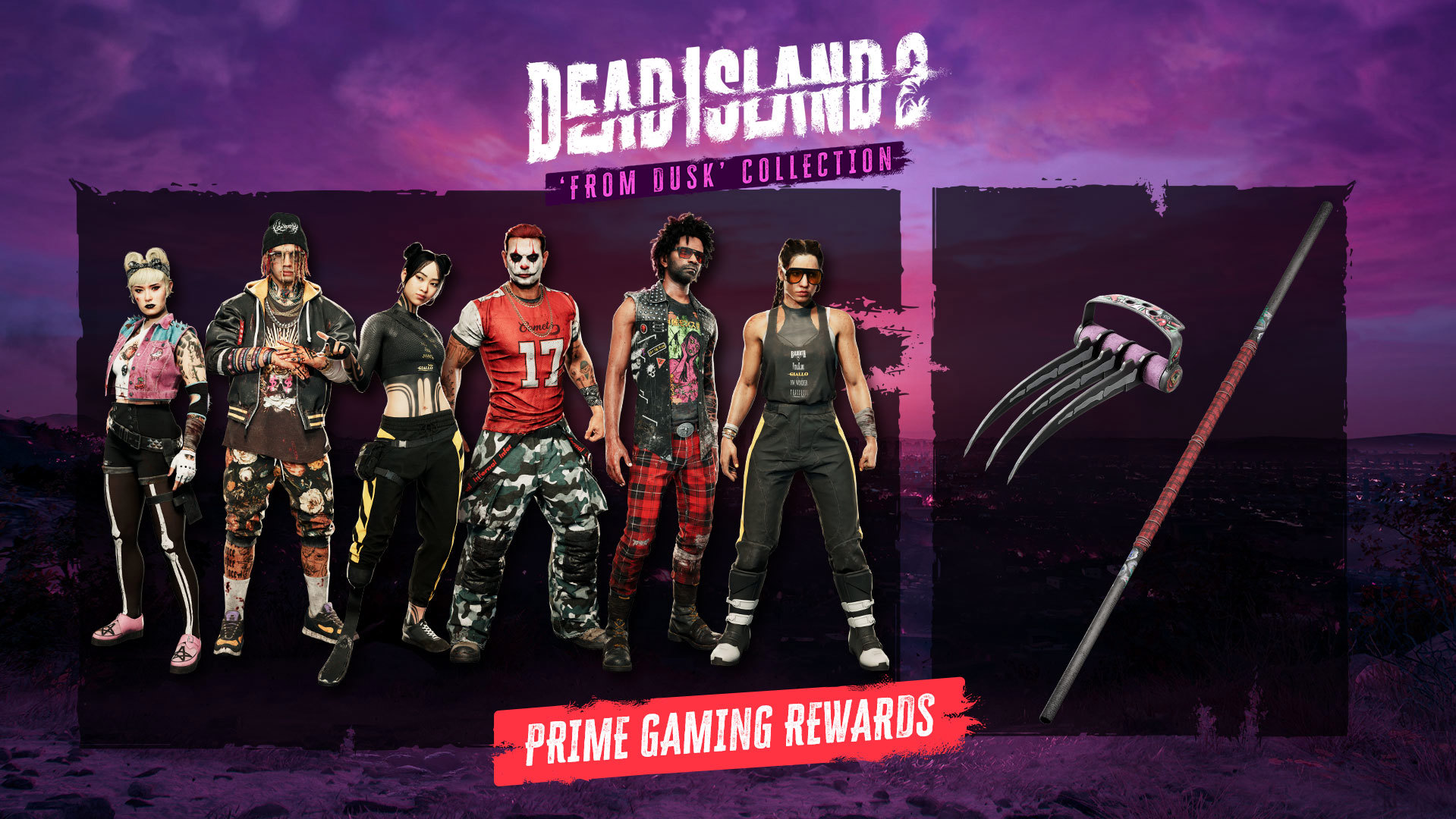 Slay in Style with Dead Island 2 'From Dusk' Collection Skins and Weapons –  available through  Prime Gaming