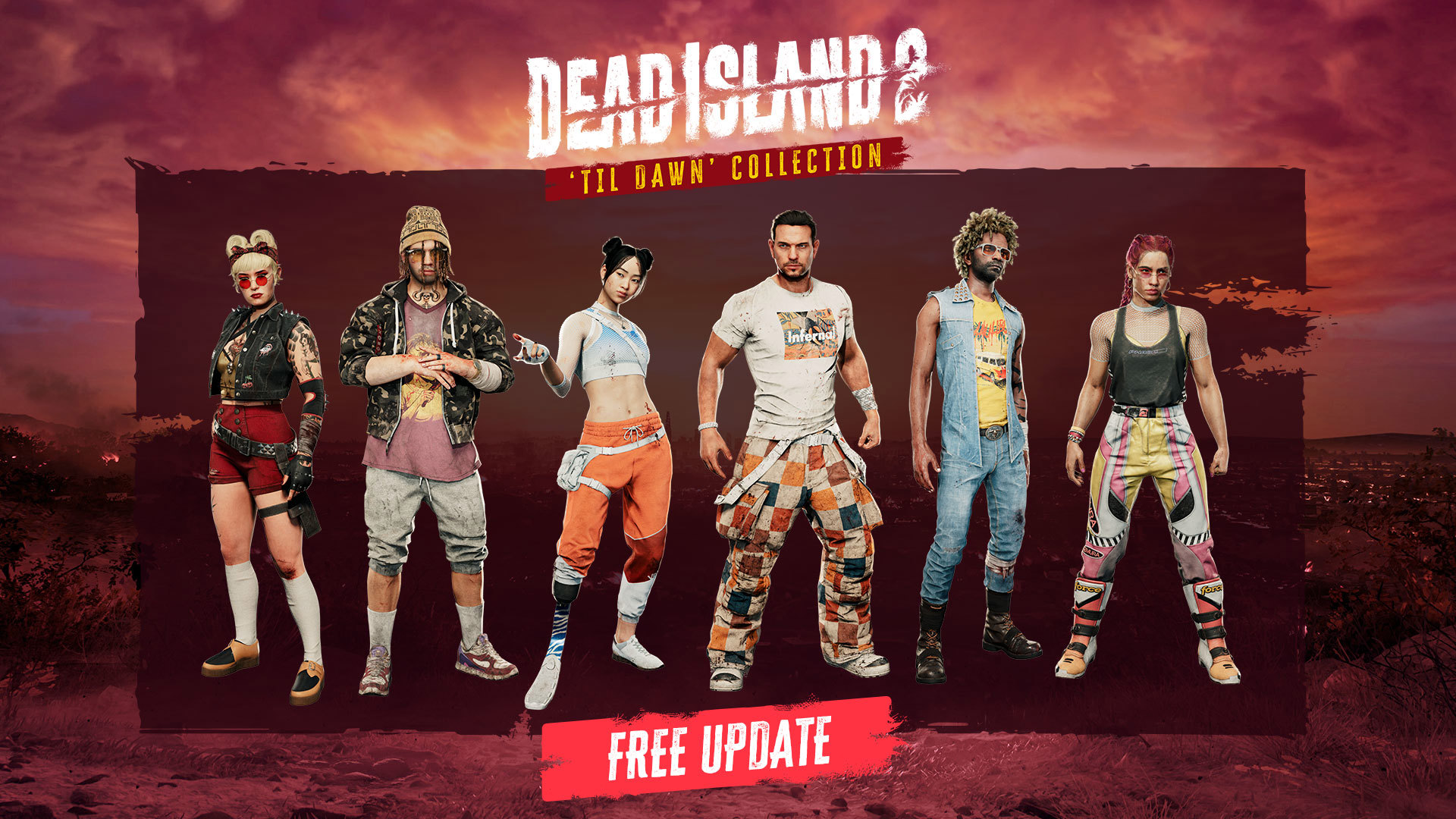Unveiling the 'Til Dawn' Collection: A set of free skins for Dead Island 2